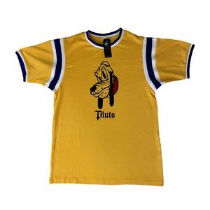 Disney x Forever 21 Pluto Yellow Knit Short Sleeve T-Shirt Men’s